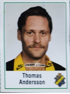 Sticker Thomas Andersson - Fotboll 87. Allsvenskan och Division 1 n. 12 - Panini