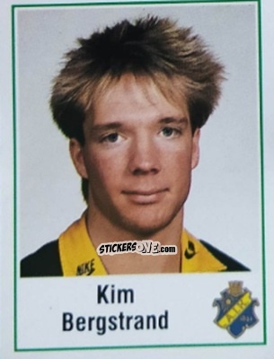 Sticker Kim Bergstrand - Fotboll 87. Allsvenskan och Division 1 n. 15 - Panini