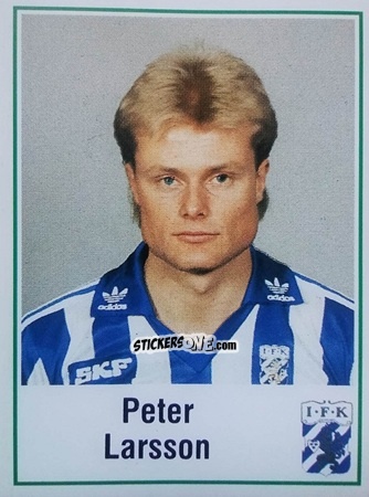 Sticker Peter Larsson - Fotboll 87. Allsvenskan och Division 1 n. 61 - Panini