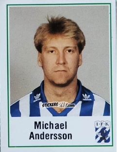 Sticker Michael Andersson - Fotboll 87. Allsvenskan och Division 1 n. 64 - Panini
