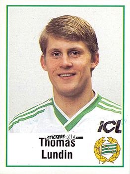 Sticker Thomas Lundin - Fotboll 87. Allsvenskan och Division 1 n. 106 - Panini