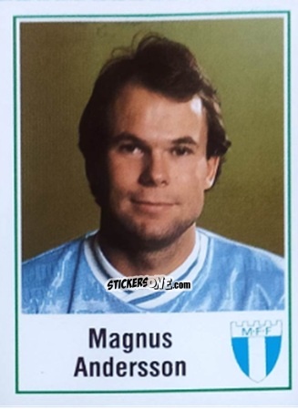 Cromo Magnus Andersson - Fotboll 87. Allsvenskan och Division 1 n. 112 - Panini