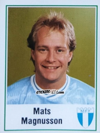 Sticker Mats Magnusson - Fotboll 87. Allsvenskan och Division 1 n. 123 - Panini