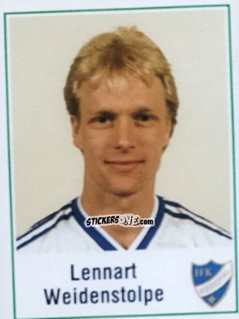 Cromo Lennart Weidenstolpe - Fotboll 87. Allsvenskan och Division 1 n. 133 - Panini