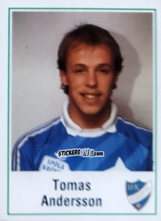 Cromo Tomas Andersson - Fotboll 87. Allsvenskan och Division 1 n. 143 - Panini