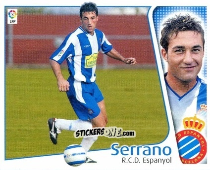 Figurina 17 Serrano (ESPANYOL) - Liga Spagnola 2004-2005 n. 509 - Colecciones ESTE
