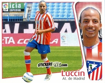 Sticker 21 Luccin (ATLéTICO DE MADRID) - Liga Spagnola 2004-2005 n. 513 - Colecciones ESTE
