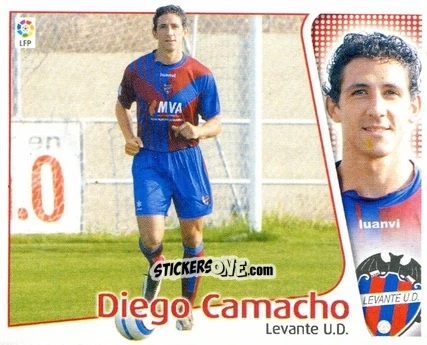 Cromo 25 Diego Camacho (LEVANTE) - Liga Spagnola 2004-2005 n. 517 - Colecciones ESTE