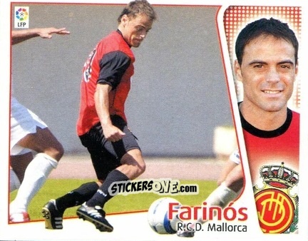 Sticker 31 Farinos (MALLORCA) - Liga Spagnola 2004-2005 n. 523 - Colecciones ESTE