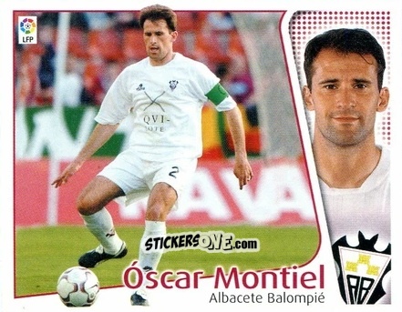 Figurina Oscar Montiel - Liga Spagnola 2004-2005 n. 7 - Colecciones ESTE