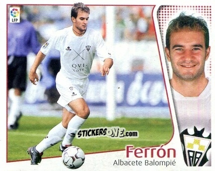 Figurina Ferrón - Liga Spagnola 2004-2005 n. 8 - Colecciones ESTE