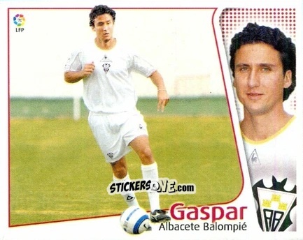Figurina Gaspar - Liga Spagnola 2004-2005 n. 11 - Colecciones ESTE