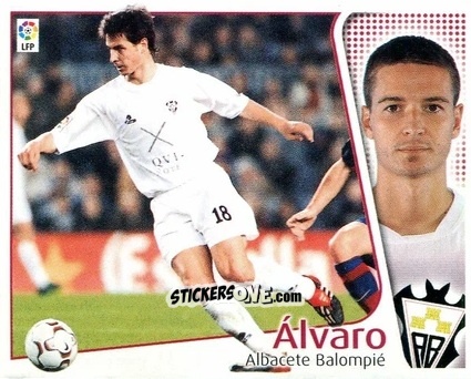 Figurina Alvaro - Liga Spagnola 2004-2005 n. 12 - Colecciones ESTE