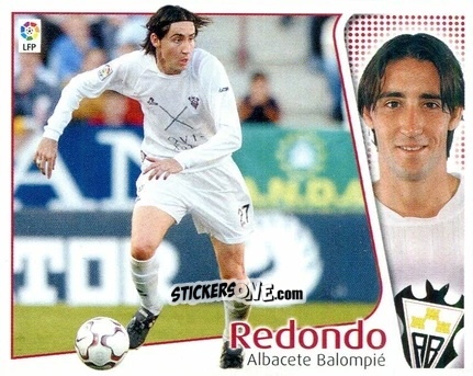 Figurina Redondo - Liga Spagnola 2004-2005 n. 20 - Colecciones ESTE