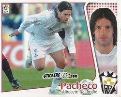 Figurina Pacheco - Liga Spagnola 2004-2005 n. 25 - Colecciones ESTE