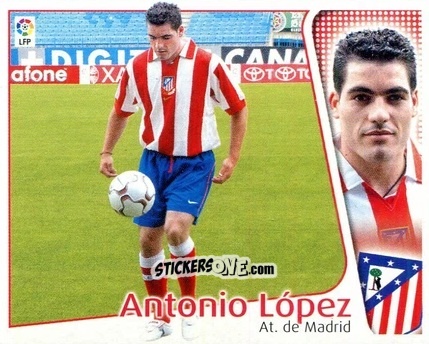 Sticker Antonio López - Liga Spagnola 2004-2005 n. 56 - Colecciones ESTE