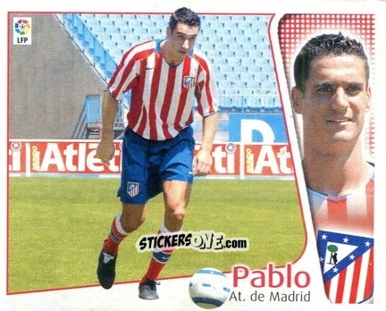 Sticker Pablo - Liga Spagnola 2004-2005 n. 57 - Colecciones ESTE