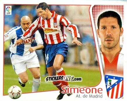 Cromo Simeone - Liga Spagnola 2004-2005 n. 63 - Colecciones ESTE