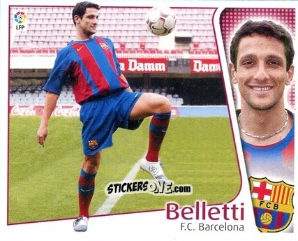 Cromo Belletti - Liga Spagnola 2004-2005 n. 86 - Colecciones ESTE