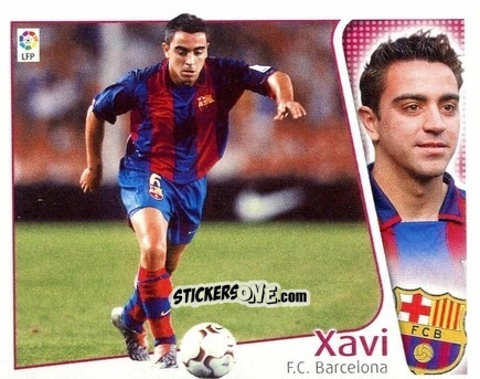Sticker Xavi - Liga Spagnola 2004-2005 n. 89 - Colecciones ESTE