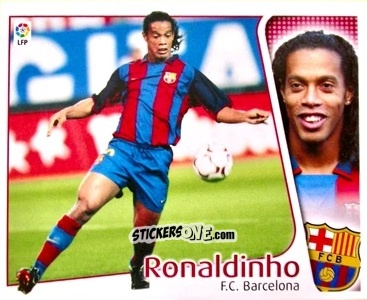 Figurina Ronaldinho - Liga Spagnola 2004-2005 n. 94 - Colecciones ESTE