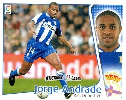 Sticker Jorge Andrade - Liga Spagnola 2004-2005 n. 132 - Colecciones ESTE