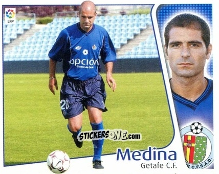 Cromo Medina - Liga Spagnola 2004-2005 n. 184 - Colecciones ESTE