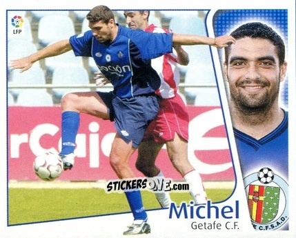 Cromo Michel - Liga Spagnola 2004-2005 n. 195 - Colecciones ESTE