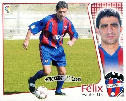 Cromo Félix - Liga Spagnola 2004-2005 n. 205 - Colecciones ESTE