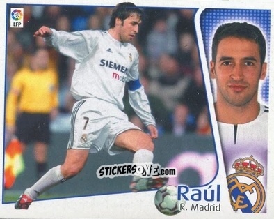 Sticker Raúl González - Liga Spagnola 2004-2005 n. 249 - Colecciones ESTE