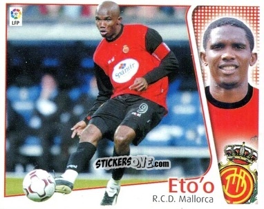 Cromo Eto'o - Liga Spagnola 2004-2005 n. 293 - Colecciones ESTE