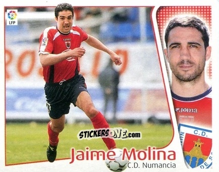 Sticker Jaime Molina - Liga Spagnola 2004-2005 n. 302 - Colecciones ESTE