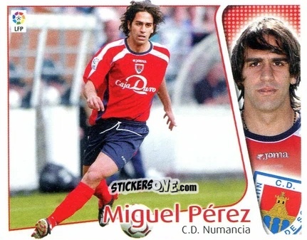 Figurina Miguel Pérez - Liga Spagnola 2004-2005 n. 315 - Colecciones ESTE