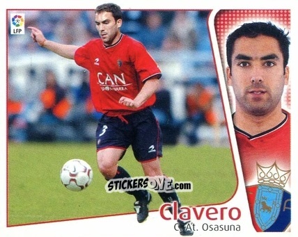 Sticker Clavero - Liga Spagnola 2004-2005 n. 331 - Colecciones ESTE