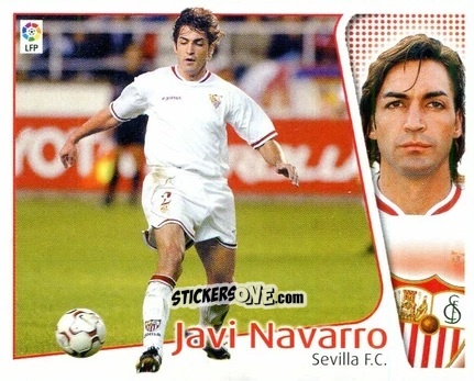 Cromo Javi Navarro - Liga Spagnola 2004-2005 n. 377 - Colecciones ESTE