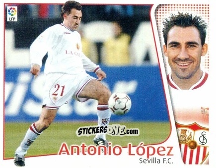 Sticker Antonio López - Liga Spagnola 2004-2005 n. 383 - Colecciones ESTE