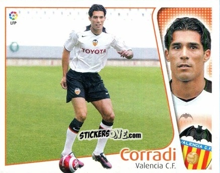 Cromo Corradi - Liga Spagnola 2004-2005 n. 444 - Colecciones ESTE