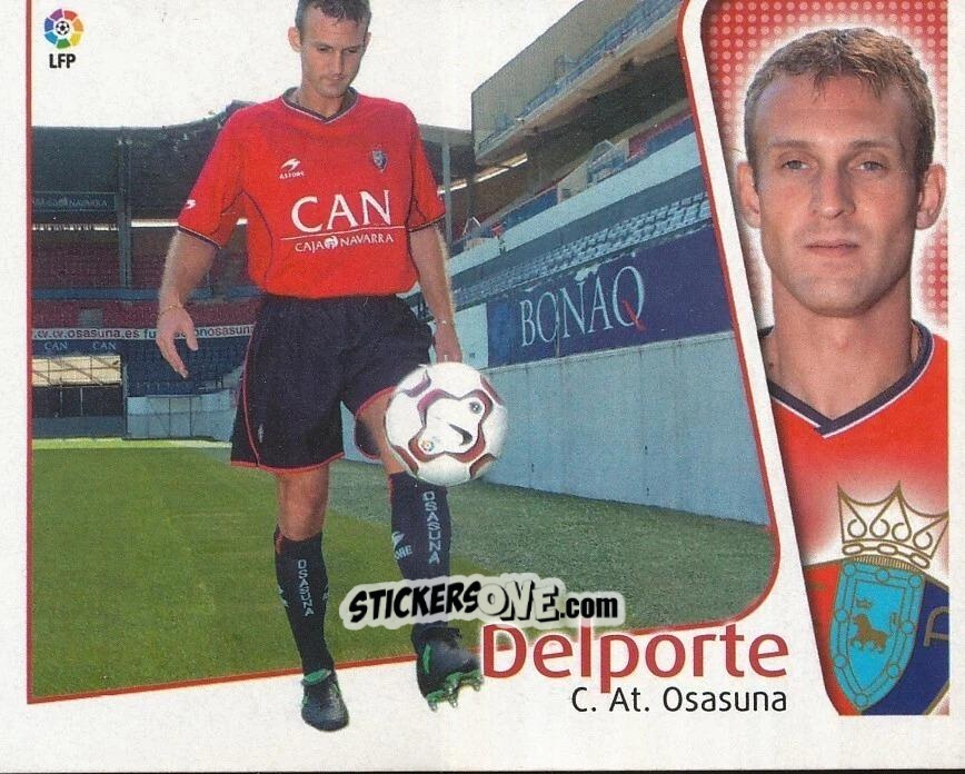 Sticker 4 Delporte (OSASUNA) - Liga Spagnola 2004-2005 n. 496 - Colecciones ESTE