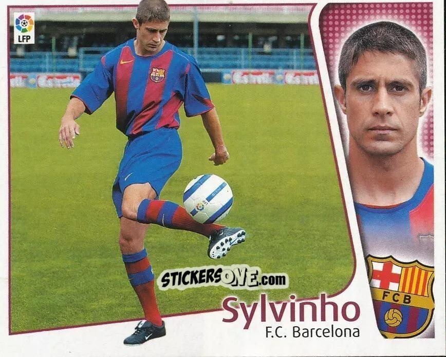 Sticker 9 Sylvinho (BARCELONA) - Liga Spagnola 2004-2005 n. 501 - Colecciones ESTE