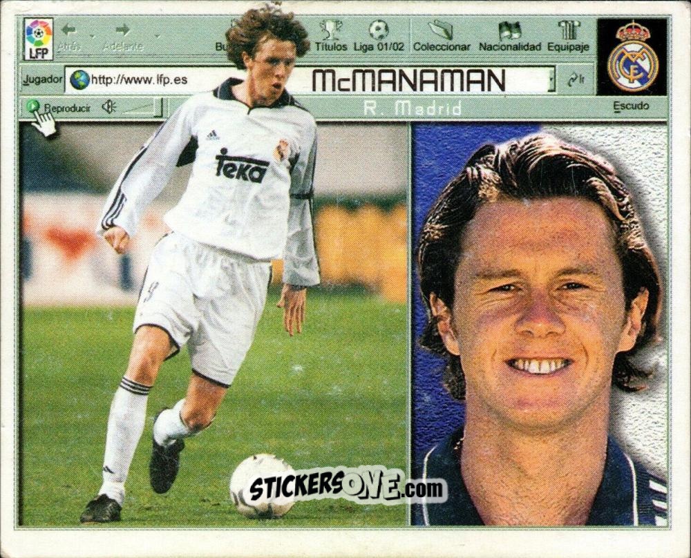 Cromo McManaman - Liga Spagnola 2001-2002 n. 205 - Colecciones ESTE