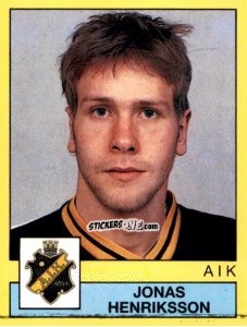 Sticker Jonas Henriksson - Fotboll 91. Allsvenskan och Division 1 n. 23 - Panini