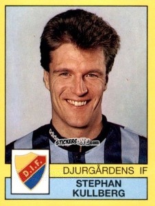 Sticker Stephan Kullberg - Fotboll 91. Allsvenskan och Division 1 n. 33 - Panini