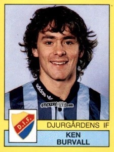 Figurina Ken Burvall - Fotboll 91. Allsvenskan och Division 1 n. 37 - Panini