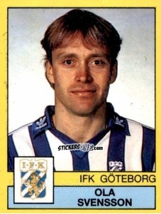Cromo Ola Svensson - Fotboll 91. Allsvenskan och Division 1 n. 81 - Panini
