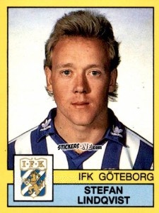 Sticker Stefan Lindqvist - Fotboll 91. Allsvenskan och Division 1 n. 88 - Panini