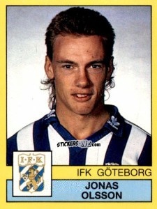 Cromo Jonas Olsson - Fotboll 91. Allsvenskan och Division 1 n. 89 - Panini