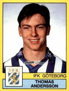 Sticker Thomas Andersson - Fotboll 91. Allsvenskan och Division 1 n. 92 - Panini