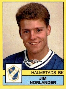 Cromo Jim Norlander - Fotboll 91. Allsvenskan och Division 1 n. 103 - Panini