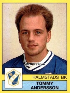 Sticker Tommy Andersson - Fotboll 91. Allsvenskan och Division 1 n. 105 - Panini