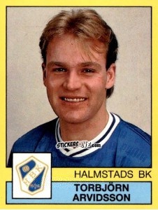 Figurina Torbjörn Arvidsson - Fotboll 91. Allsvenskan och Division 1 n. 114 - Panini